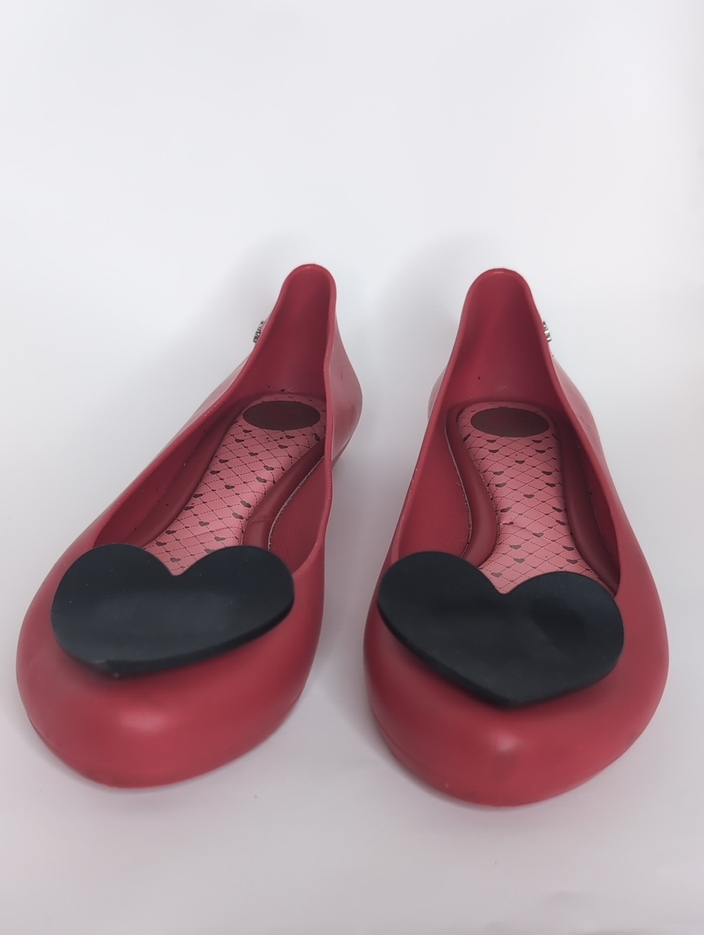 Women’s Red Heart Accent Ballet Flats
